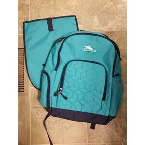 Teal High Sierra Backpack with removable laptop sleeve